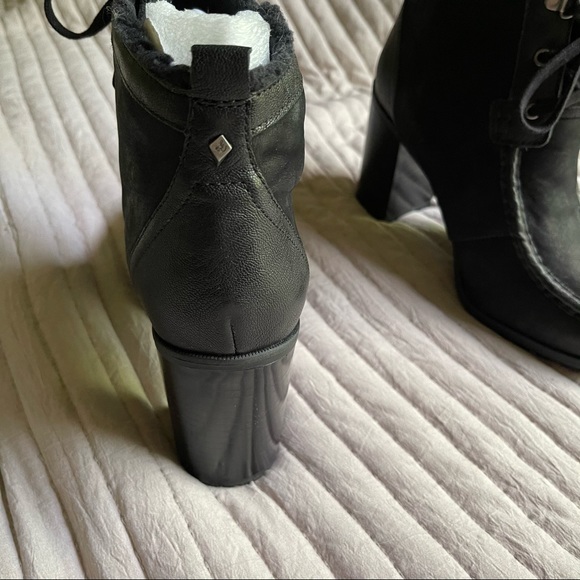 Sam Edelman Madge Faux Fur Lace Up High-Heel Booties - Picture 3 of 5